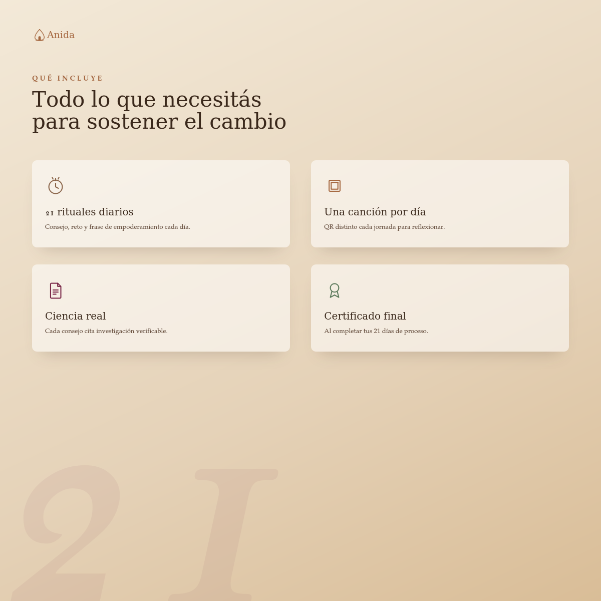 Deja de hacerlo protagonista de tu vida — Plan de 21 días