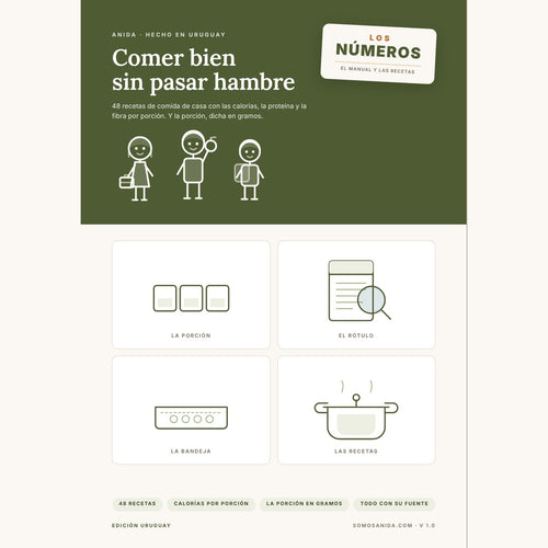 Portada de Comer bien sin pasar hambre, de Anida