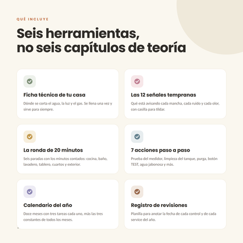 El plan para que nada se rompa — Mantenimiento preventivo del hogar
