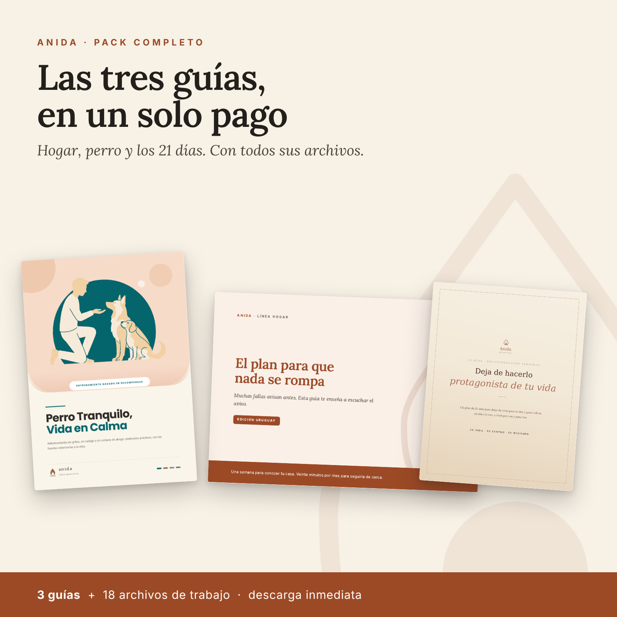 Las tres guías de Anida — Pack completo