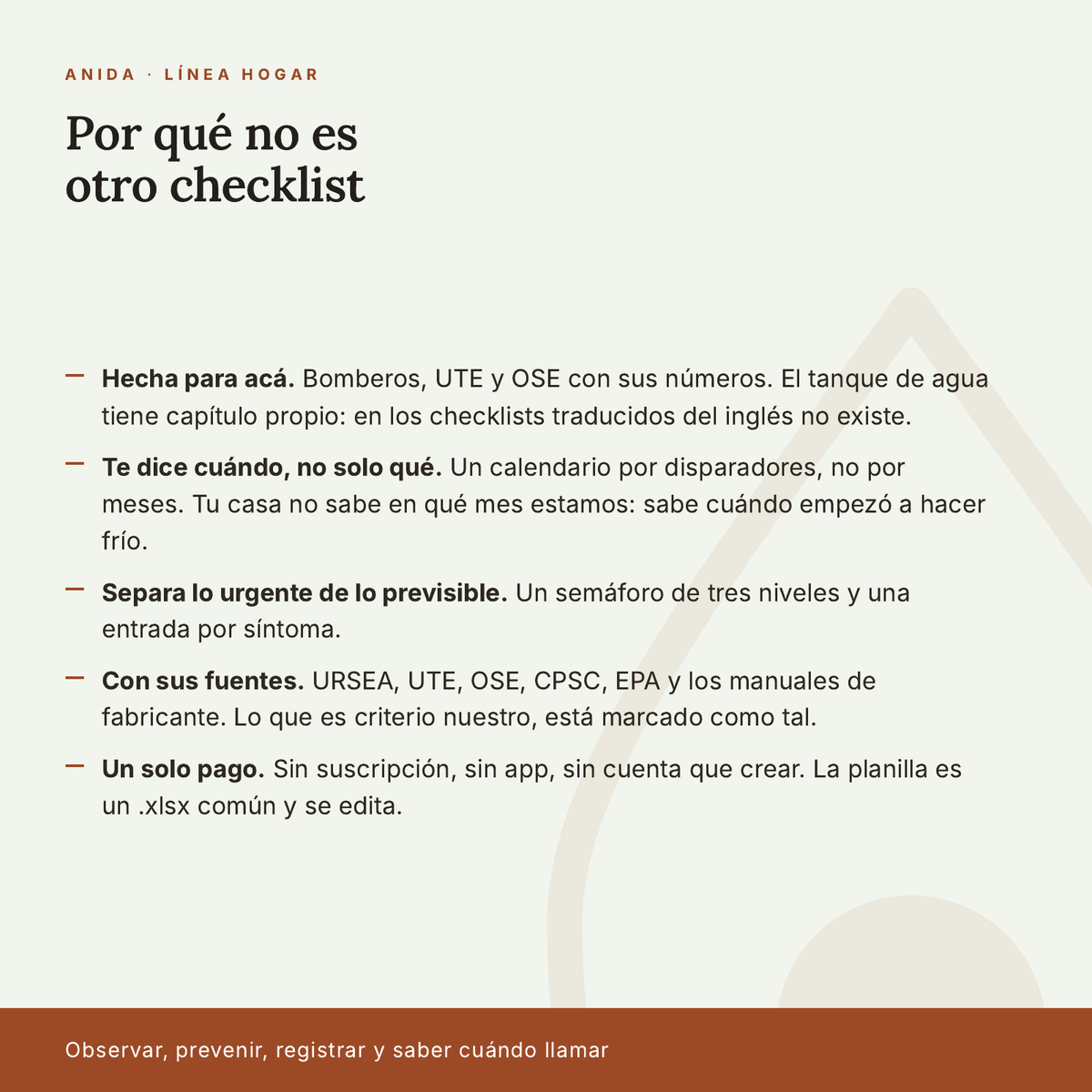 El plan para que nada se rompa — Guía de mantenimiento del hogar, Edición Uruguay