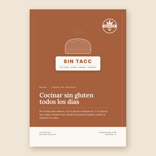 Cocinar sin gluten todos los días — 82 recetas para celíacos, Edición Uruguay